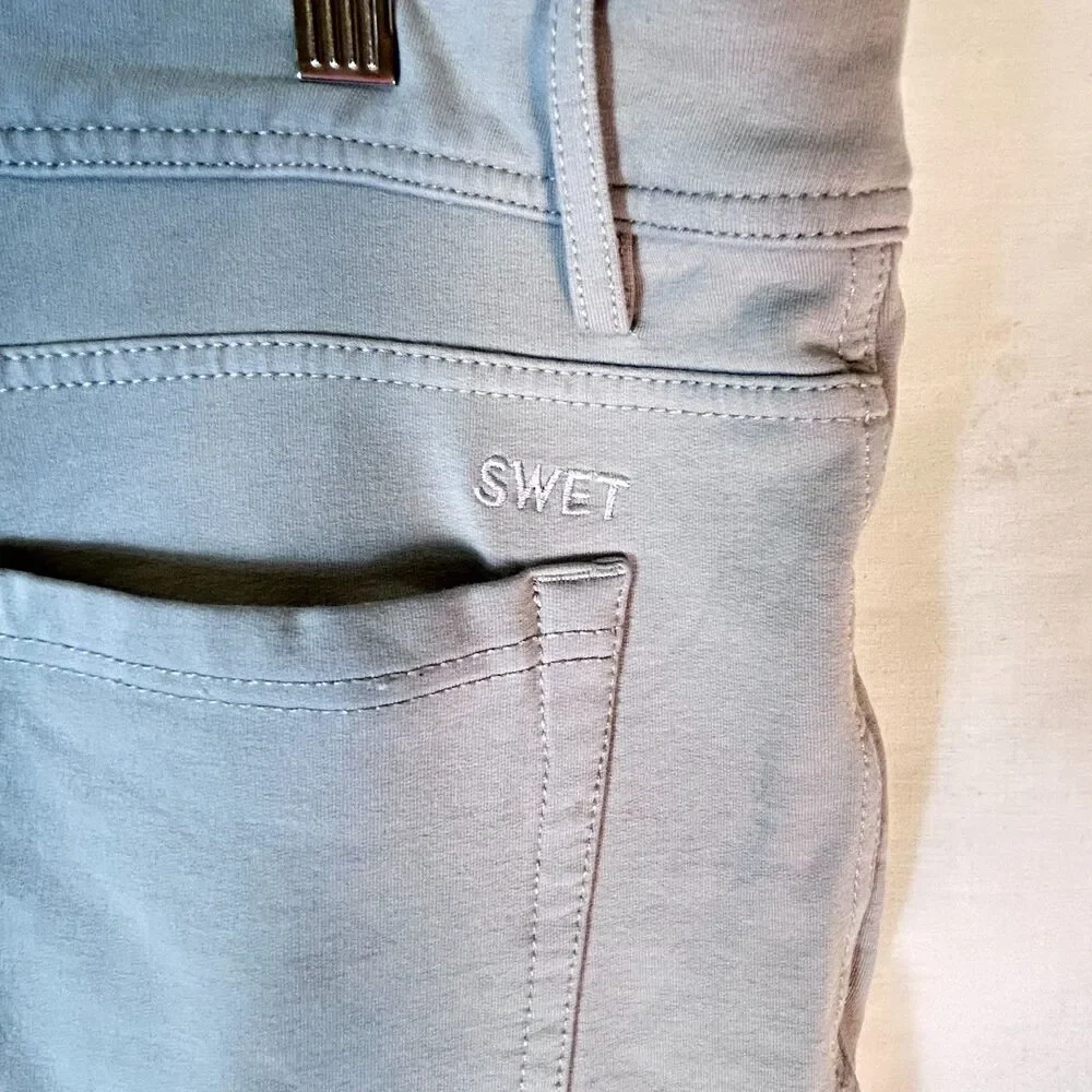 Swet Tailor Men's All In Light Gray 4-Way Stretch Jean Style Golf Pants 40 X 32